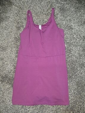 Sleeveless Purple Tank Dress by